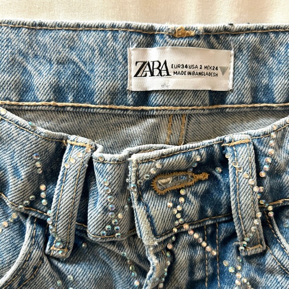 Zara Rhinestone Jeans - Picture 3 of 5